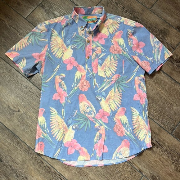 Chubbies Stay Fly Popover Sport Hawaiian Shirt Men's Size Medium - Picture 1 of 5